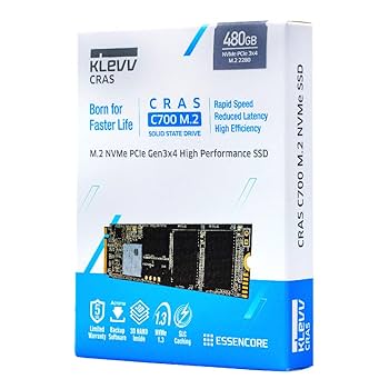 Amazon | ESSENCORE KLEVV SSD 480GB CRAS C700 M.2 Type2280